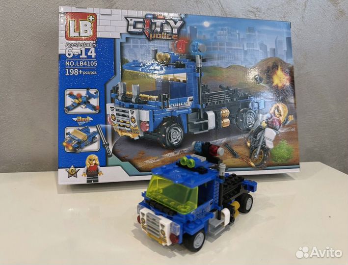 Конструктор Лего полицейский грузовик с доставкой