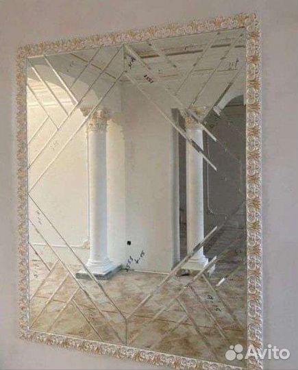 Зеркало ромбики/ панно с фацетом