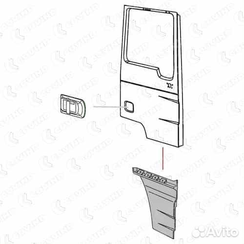 Удлинитель двери правый TGA/TGX XL/XXL