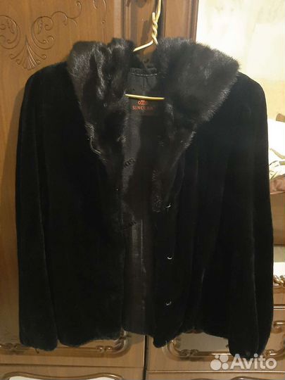 Шуба норковая с капюшоном 44 46