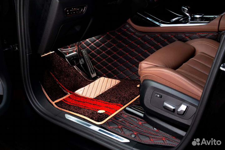 3D Коврики Geely Салон Багажник из Экокожи