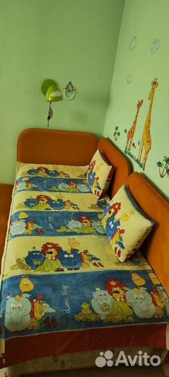 Занавески детские, покрывало, подушки