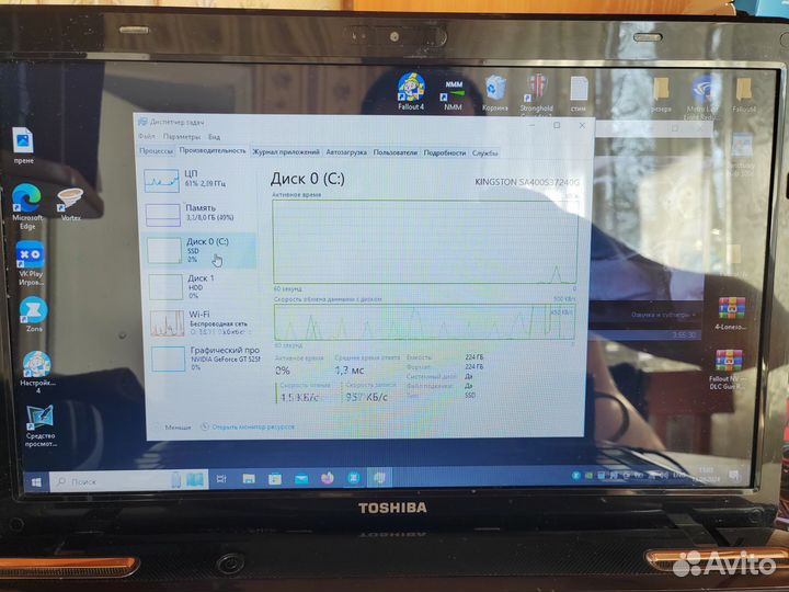 Ноутбук в хорошем состояний