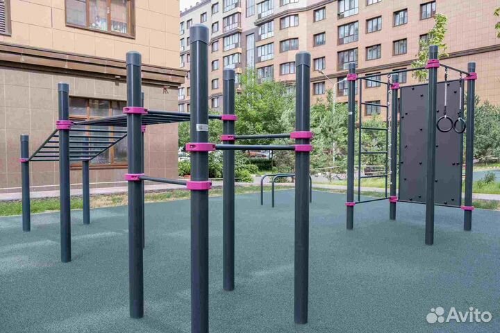 Спортивные Площадки - Шведская стенка, турник, бру