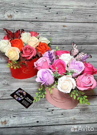 Мыльные розы подарки на пасху