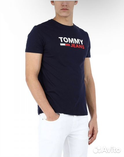 Новая синяя футболка Tommy Hilfiger L