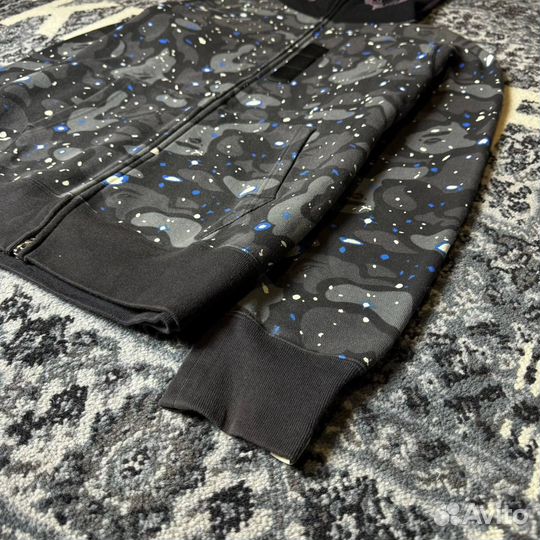 Худи A Bathing Ape Space Camo Shark Full Zip