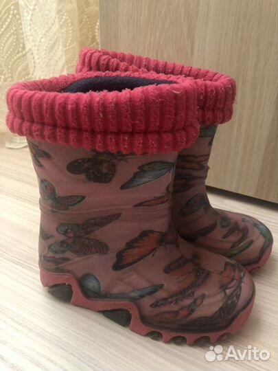 Резиновые сапоги для девочки