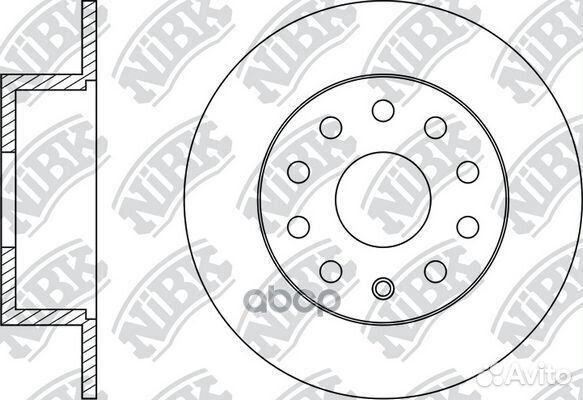 Диск тормозной зад RN33004 NiBK