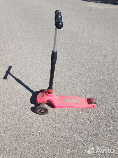 Самокат детский micar светящийся колеса и рама