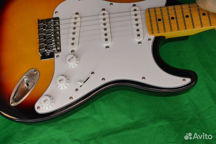 Дека гриф Stratocaster стеклит запчасти демо видео