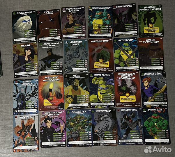 Карточки черепашки ниндзя