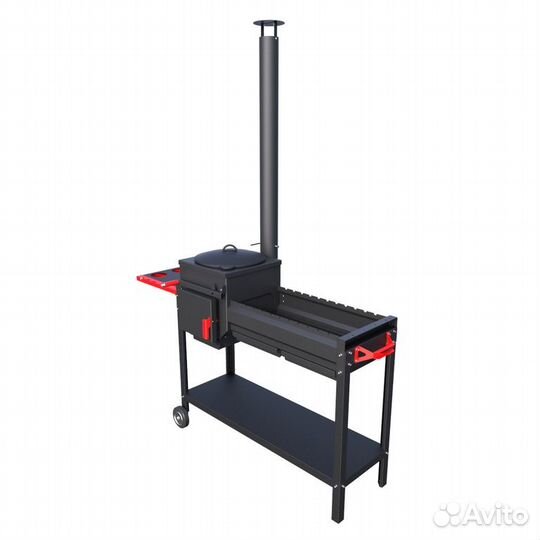 Мангал с печью под казан