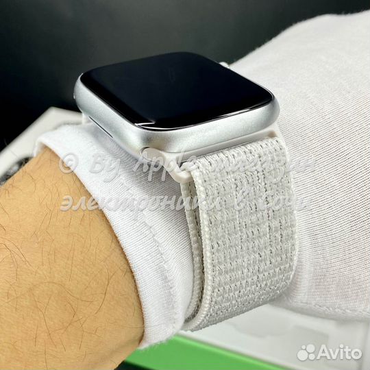 Apple Watch 9 45m (экран без рамок, silver нейлон)