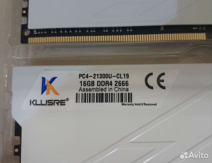 Новая Ddr4 2666 2х16gb всего 32gb