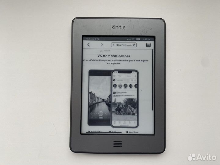 Электронная книга Amazon Kindle Touch с Wi-Fi + 3G