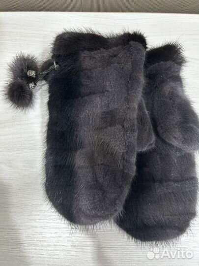 Рукавицы норковые