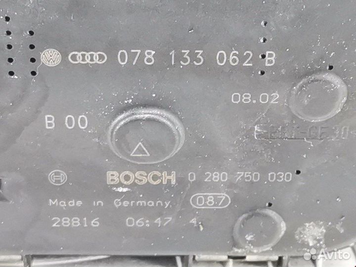 Заслонка дроссельная для Audi A4 B6 078133062B