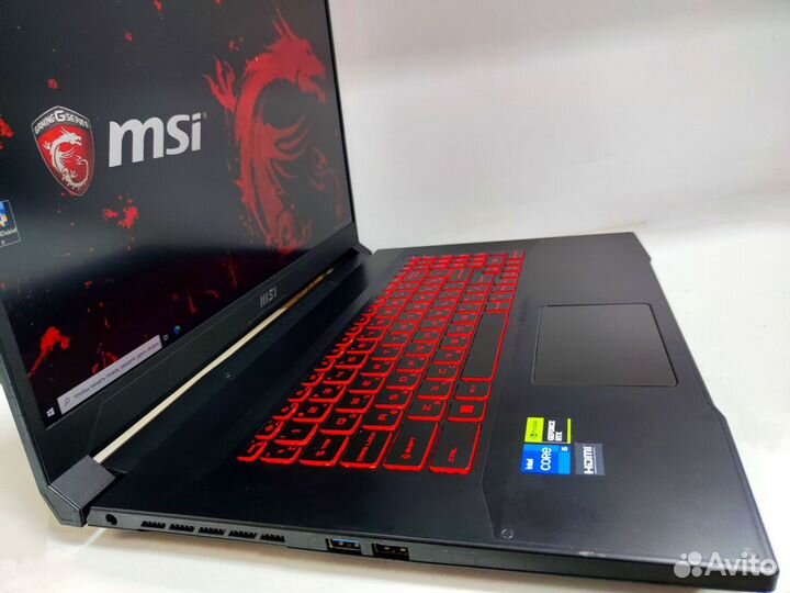 Игровой как новый MSI 17.3 ips 144hz,i5, RTX,16gb