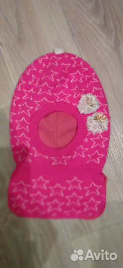 Шапка шлем для девочки