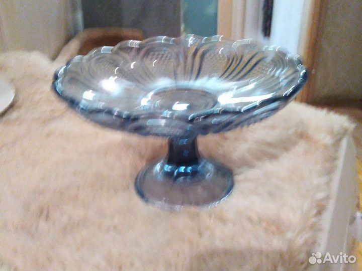 Ваза для фруктов на ножке СССР