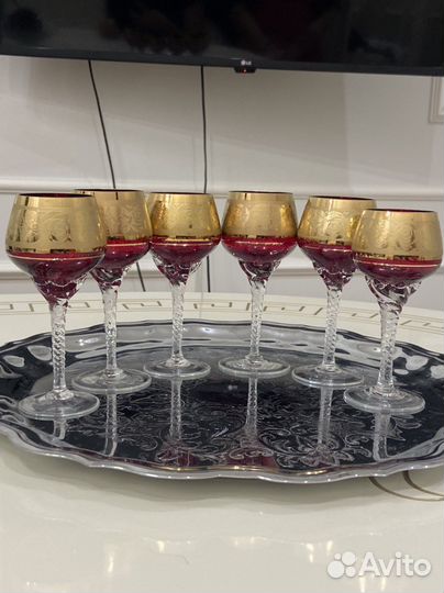 Фужеры рюмки Богемия