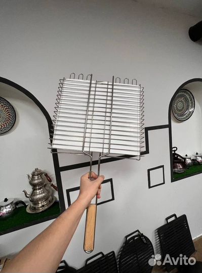 Решетка гриль барбекю из нержавейки