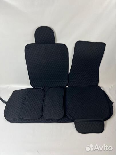 Накидки на сиденья льен универсальные ромб Новые