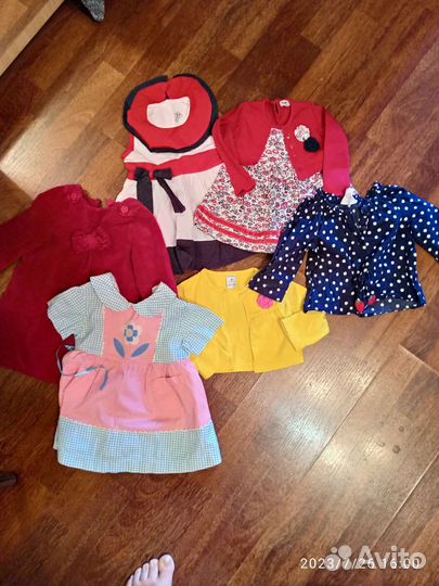 Вещи пакетом на девочку р 74 - 86