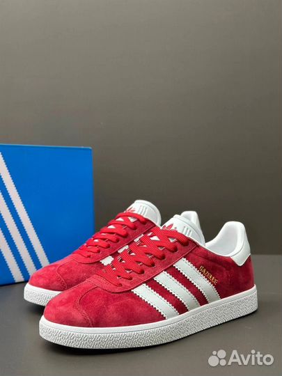 Кроссовки Adidas Gazelle красные 4