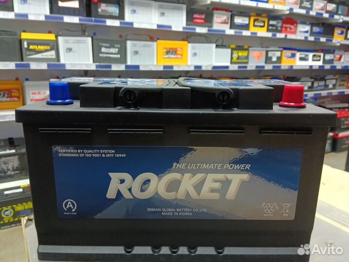 Акб 80Ач Rocket AGM для BMW, Mercedes, VAG и др