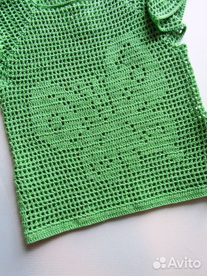 Вязаная летняя туника для девочки