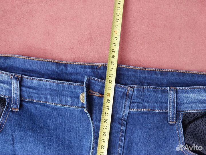 Летние мужские мотоциклетные джинсы с кевларом