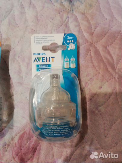 Соски для бутылочек avent 6,3