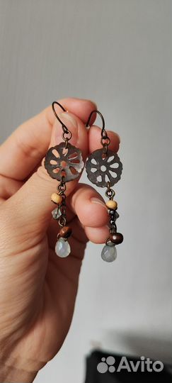 Серьги с перламутром