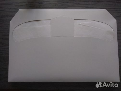 Индивидуальные бумажные покрытия на унитаз V1