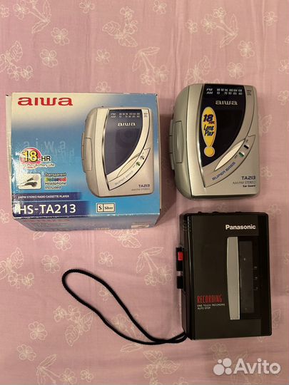 Кассетный плеер Panasonic и Aiwa новый