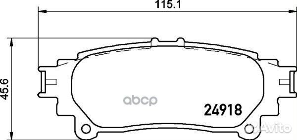 Колодки тормозные дисковые зад (PF-1569) 1
