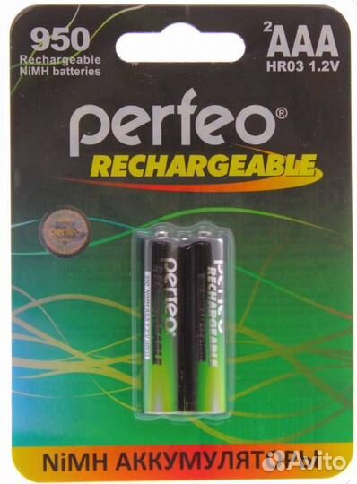 Perfeo AAA 950mAh/2BL Аккумулятор