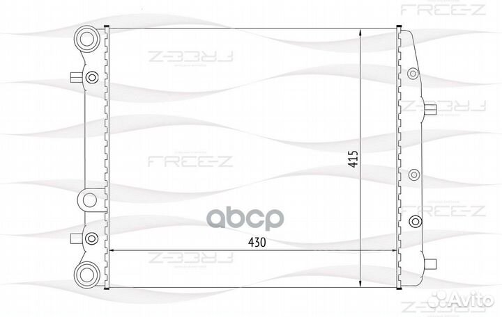 Радиатор системы охлаждения KK0189 free-Z