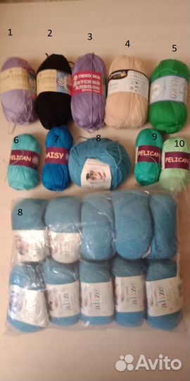 Пряжа для вязания крючком/спицами