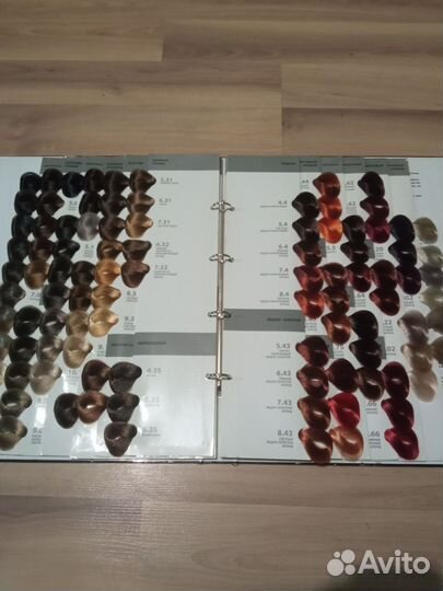 Палитры красок для волос