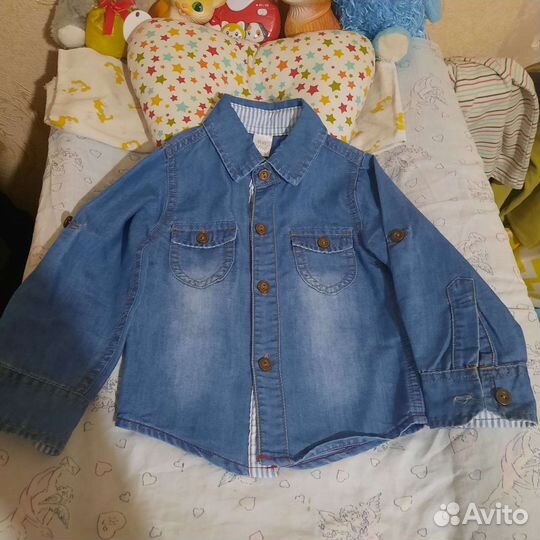 Джинсовая рубашка для мальчика