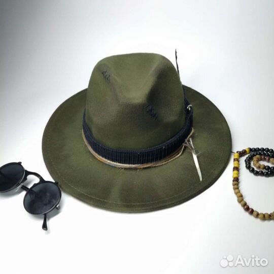 Шляпа фетровая федора