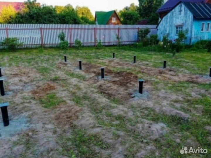 Винтовые сваи для забора