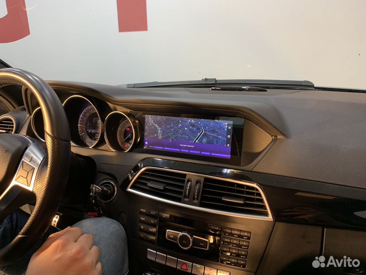 Магнитола Android Mercedes C W204 qled экран Новая