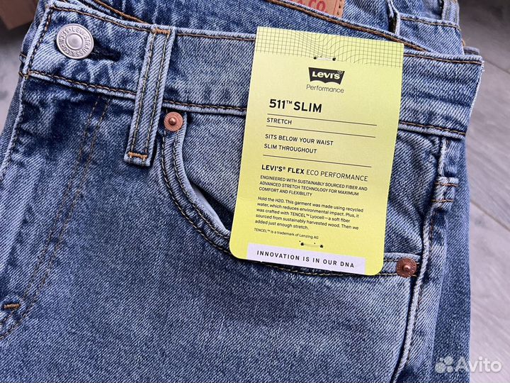 Levis 511 slim новые оригинал