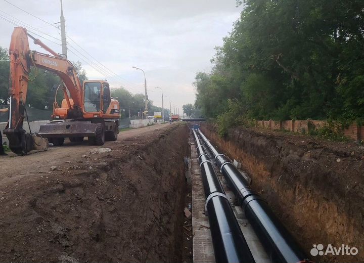 Прокладка и ремонт теплотрасс.Теплосети