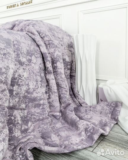 Покрывало зарина сирень новое плед на кровать