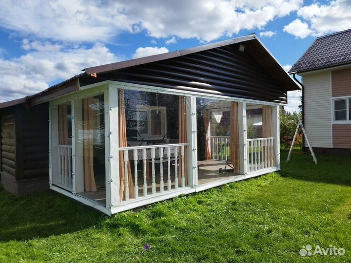 Мягкие окна на беседку, веранду, террасу